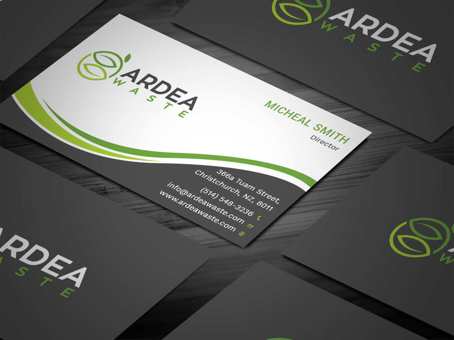 Business Card Design by Tripti Ranjan Gain for Ardea Waste | Design #21008109