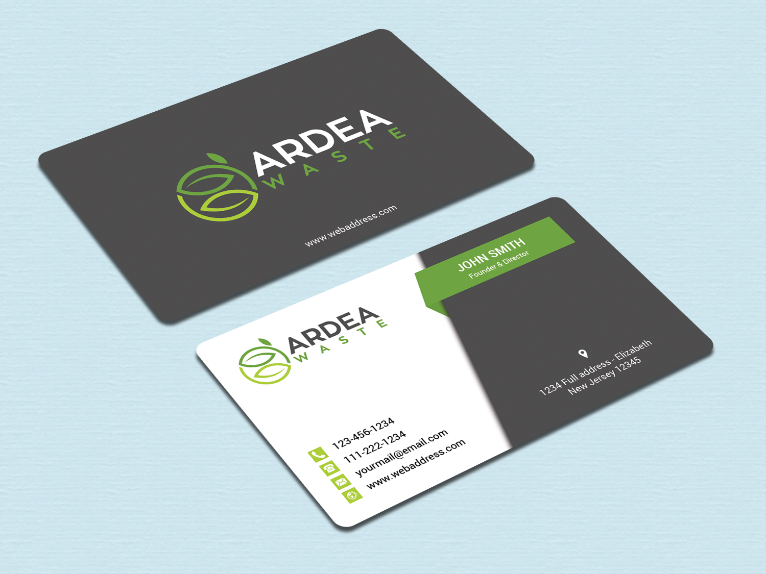 Business Card Design by zahidrabby.bigc for Ardea Waste | Design #21003933