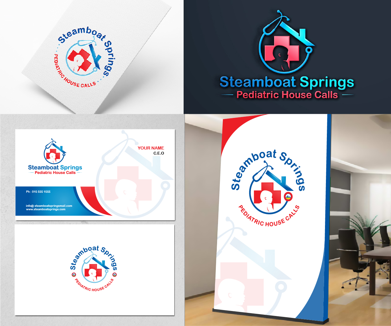 Design de Logo par Soul Light pour Steamboat Springs Pediatric House Calls | Design #21016885