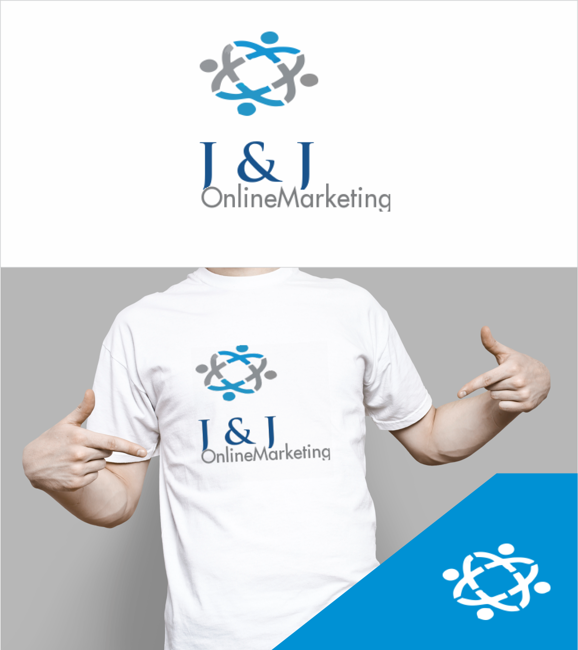 Logo Design by get2tows for J & J Online Marketing | Design #21012464