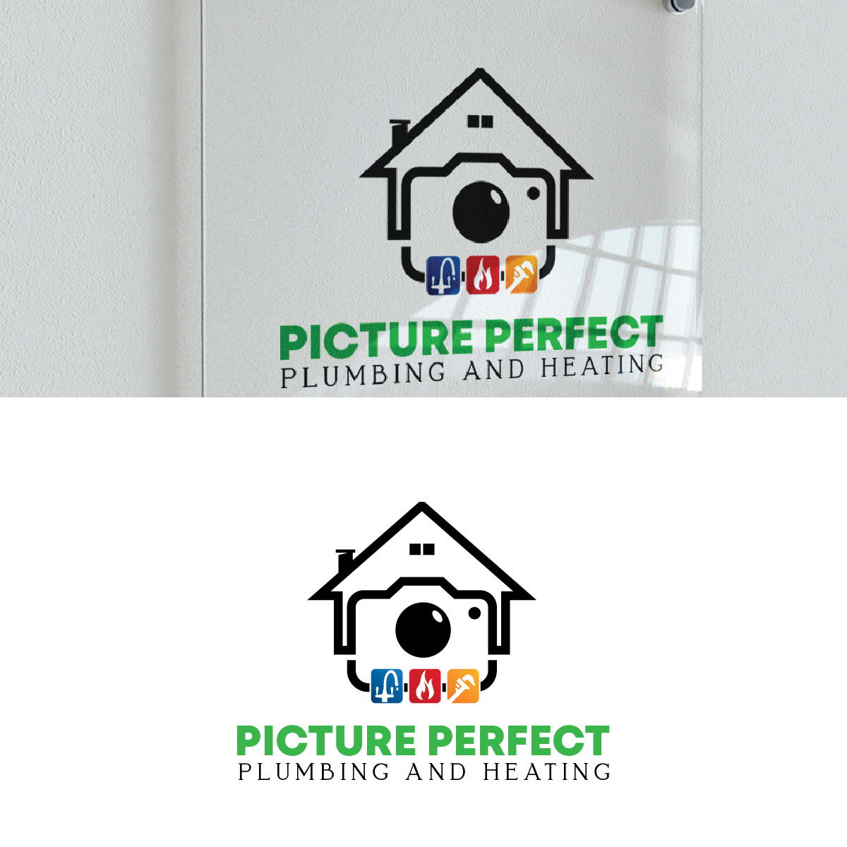 Logo Design by Pixxl Art for Picture Perfect Plumbing and Heating | Design #21021629