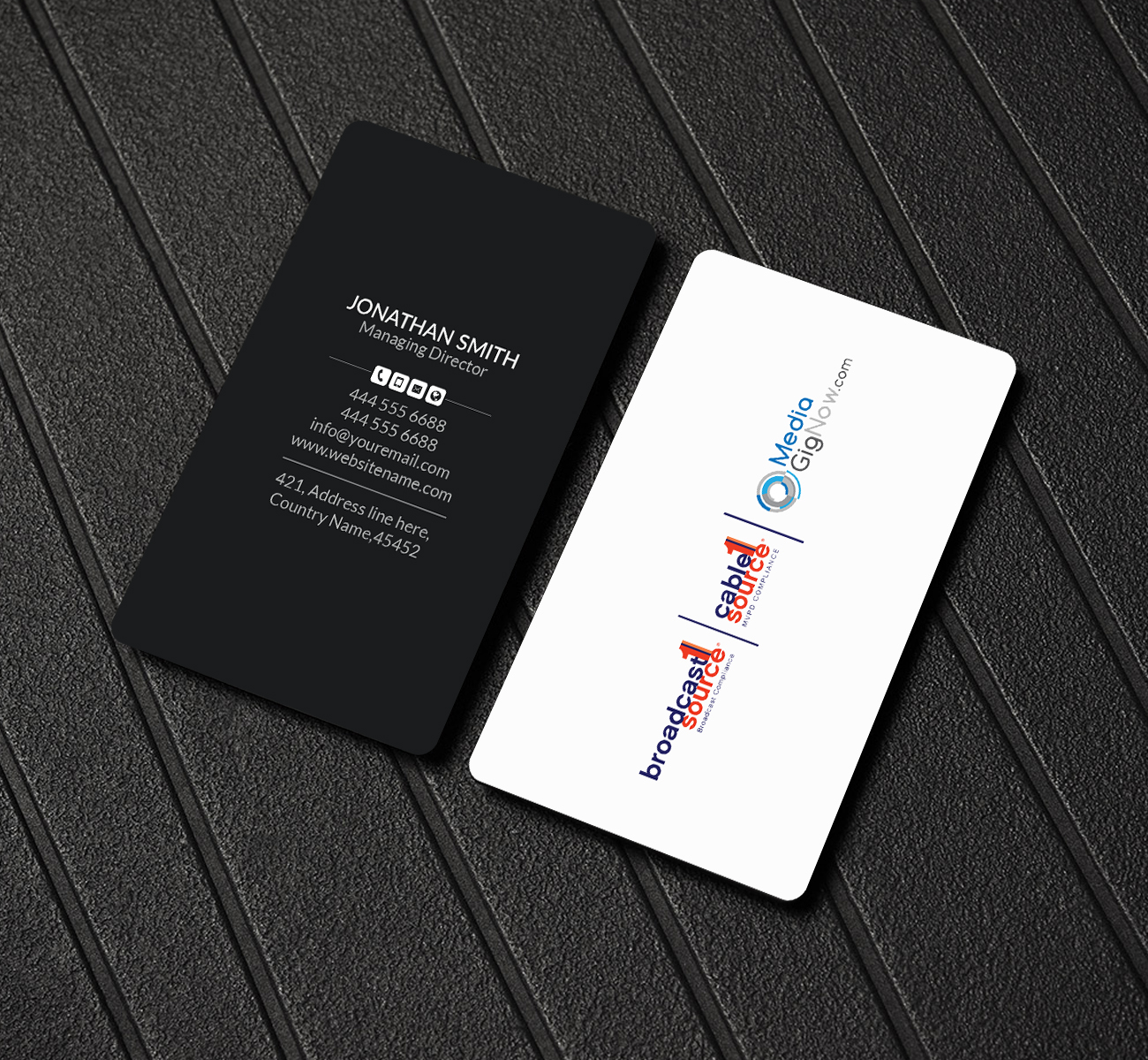 Business Card Design by Creations Box 2015 for Broadcast1Source | Design #21025464