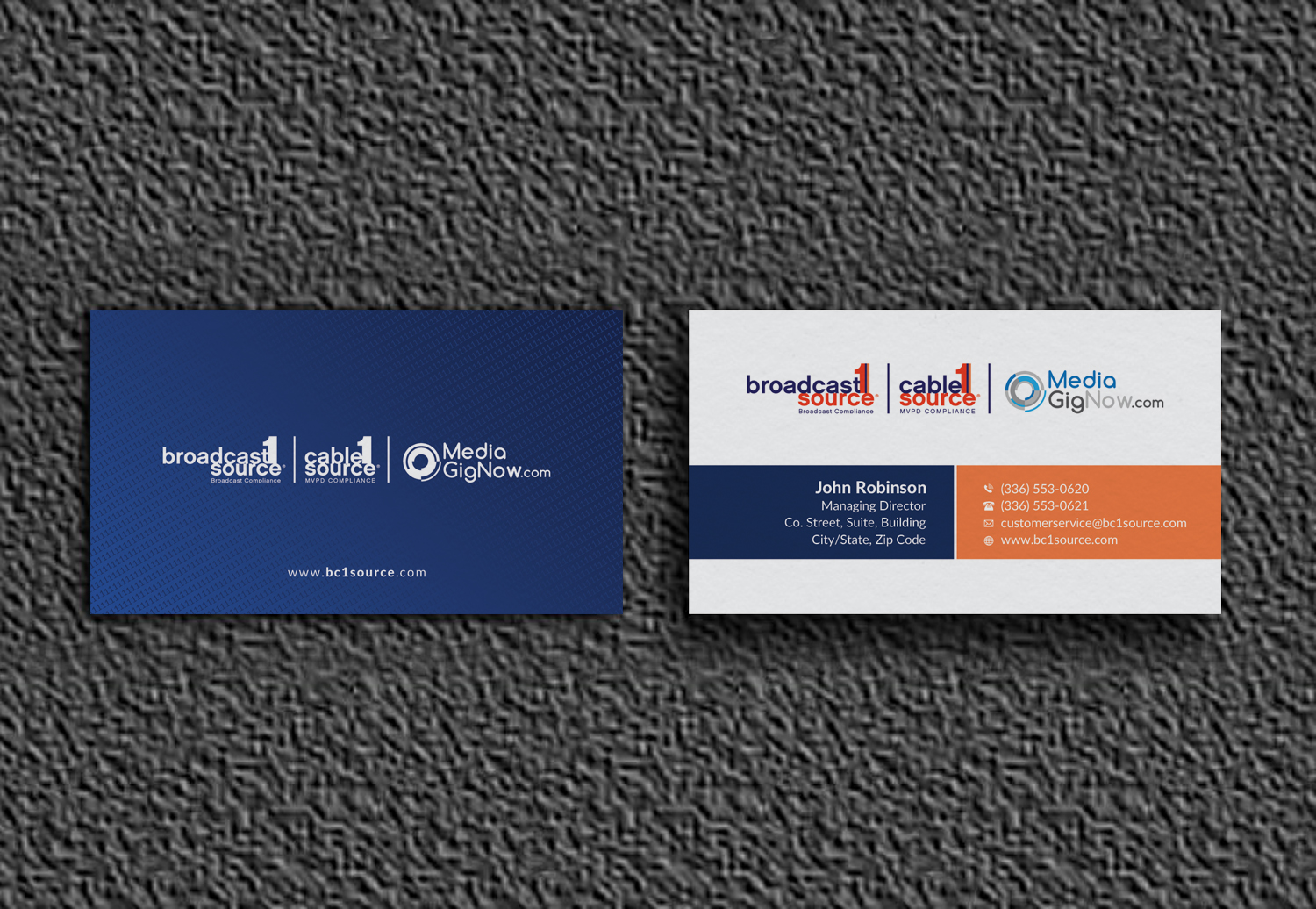 Business Card Design by OxonoArt for Broadcast1Source | Design #21068312