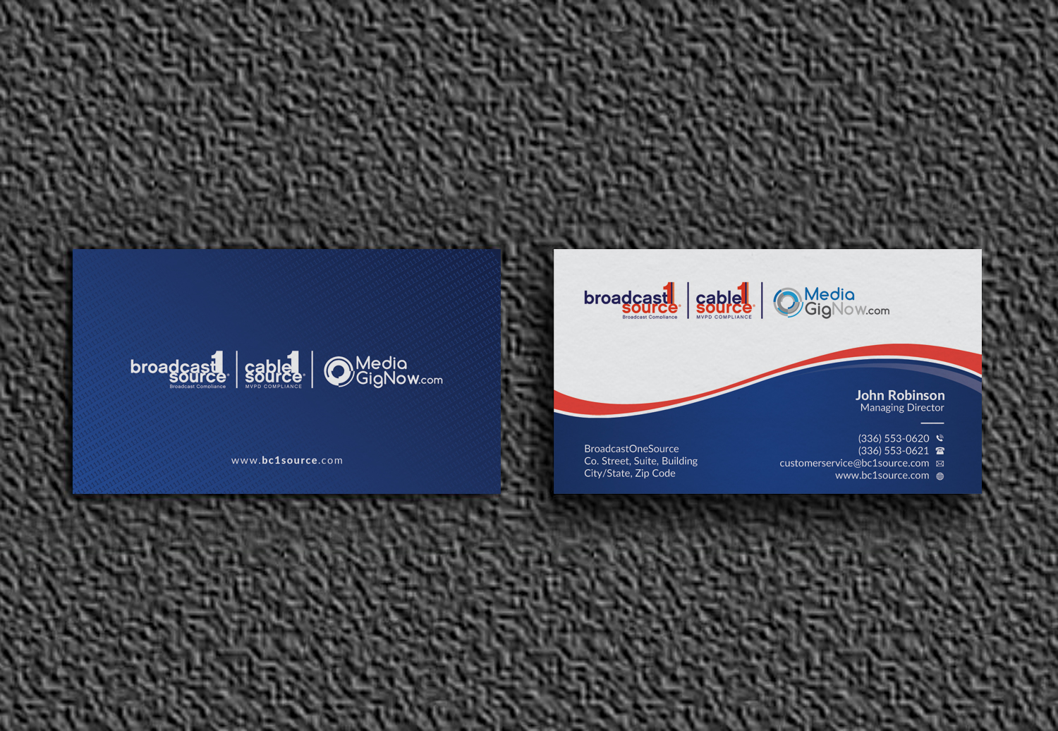 Diseño de Tarjeta de Presentación por OxonoArt para Broadcast1Source | Diseño #21068313