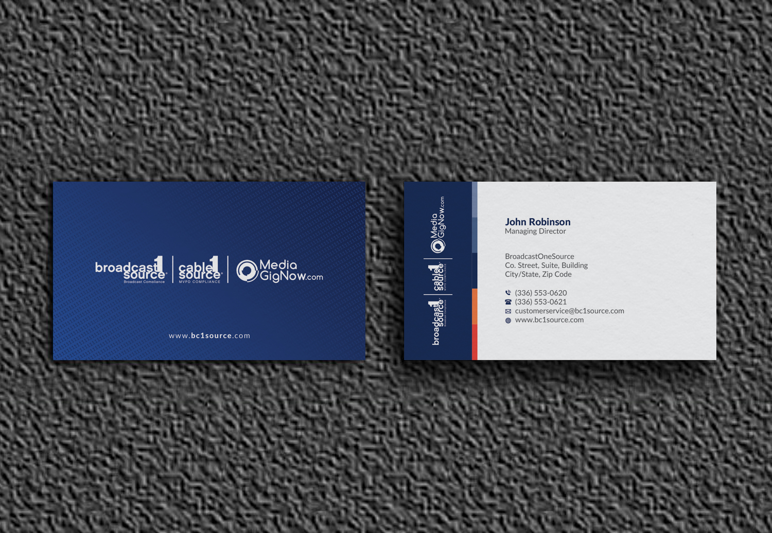 Diseño de Tarjeta de Presentación por OxonoArt para Broadcast1Source | Diseño #21070819