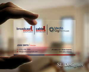 Diseño de Tarjeta de Presentación por SL Designer para Broadcast1Source | Diseño: #21050582