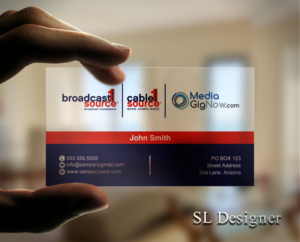 Diseño de Tarjeta de Presentación por SL Designer para Broadcast1Source | Diseño: #21050583