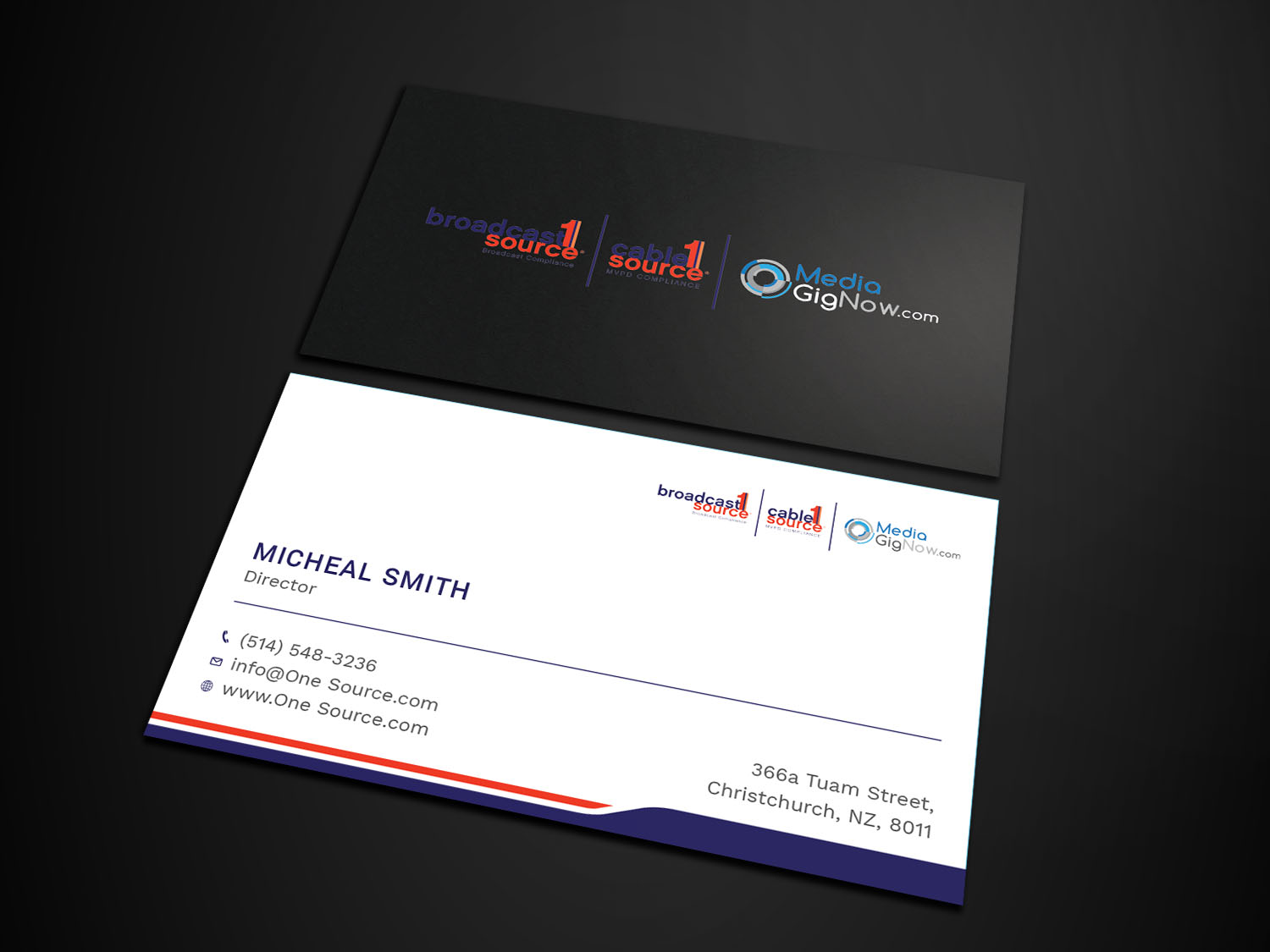Design de Carte de Visite par Tripti Ranjan Gain pour Broadcast1Source | Design #21028293