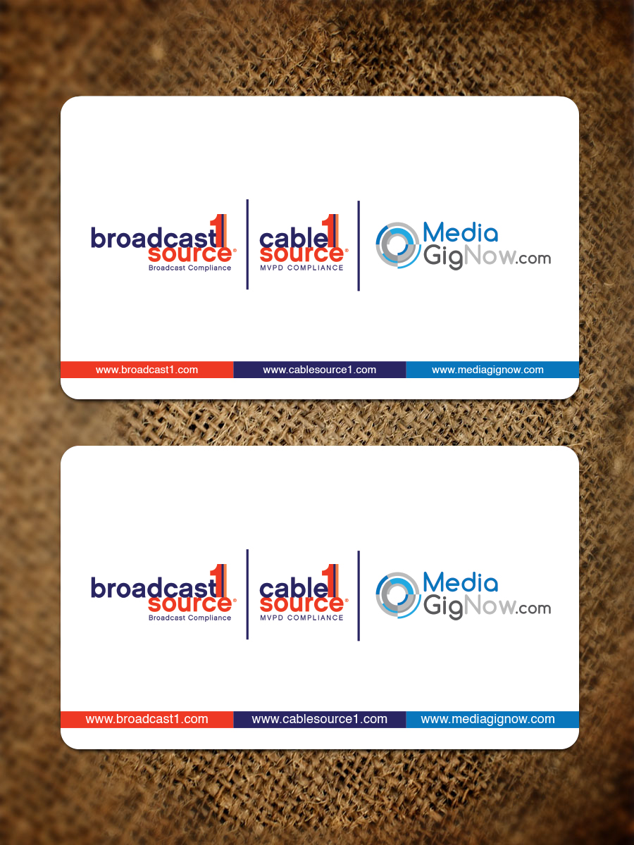 Design de Carte de Visite par Bold Pixels pour Broadcast1Source | Design #21028053