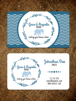 Business Card  for Interior Designer   | Design de Carte de Visite par JK18
