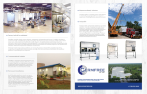 Brochure Design by Taya Bright for Germfree Laboratories, Inc. | Design #21039254