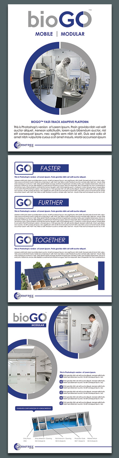 Brochure Design by BLUE WINGS for Germfree Laboratories, Inc. | Design #21061694