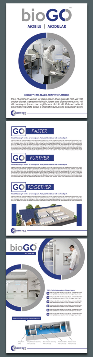 Brochure Design by BLUE WINGS for Germfree Laboratories, Inc. | Design #21061694