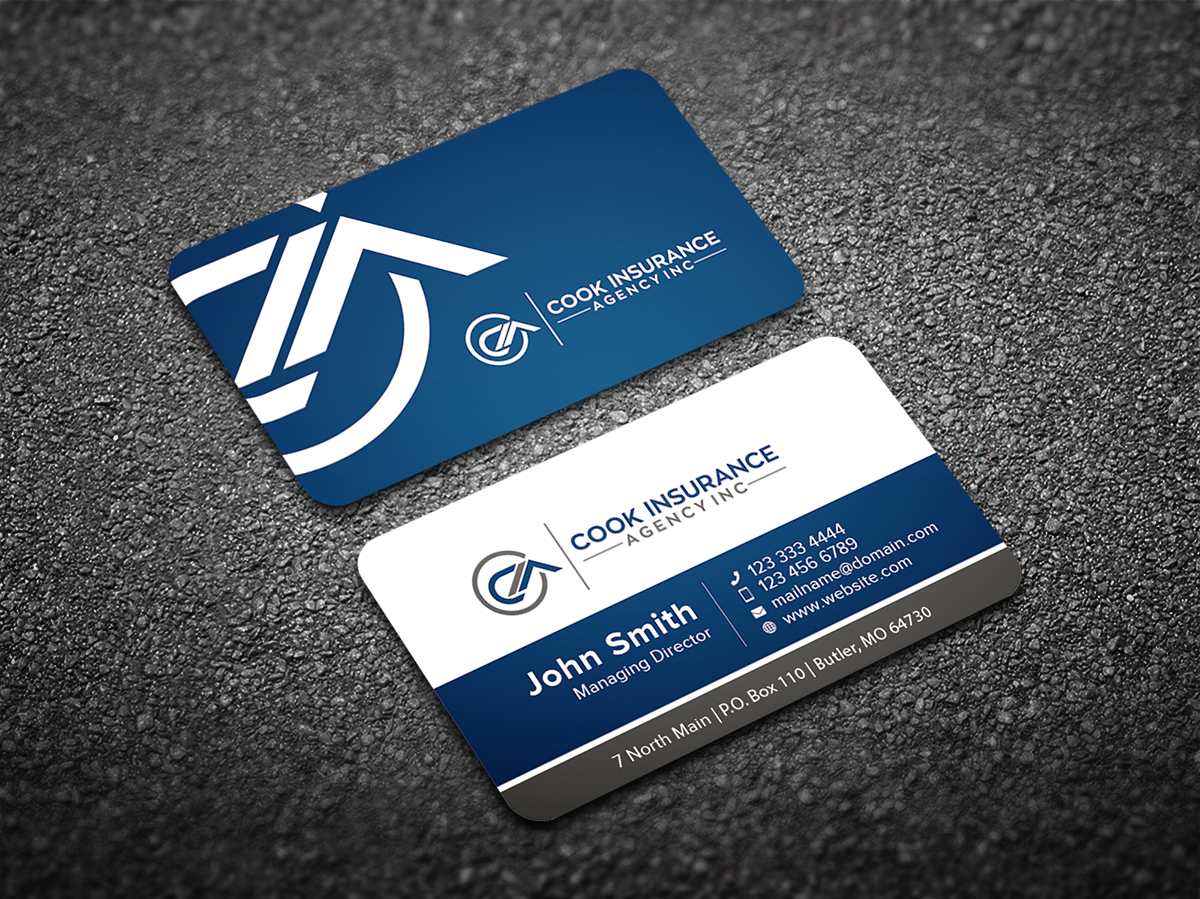 Business Card Design by lionx for Cook Insurance Agency | Design #21010438