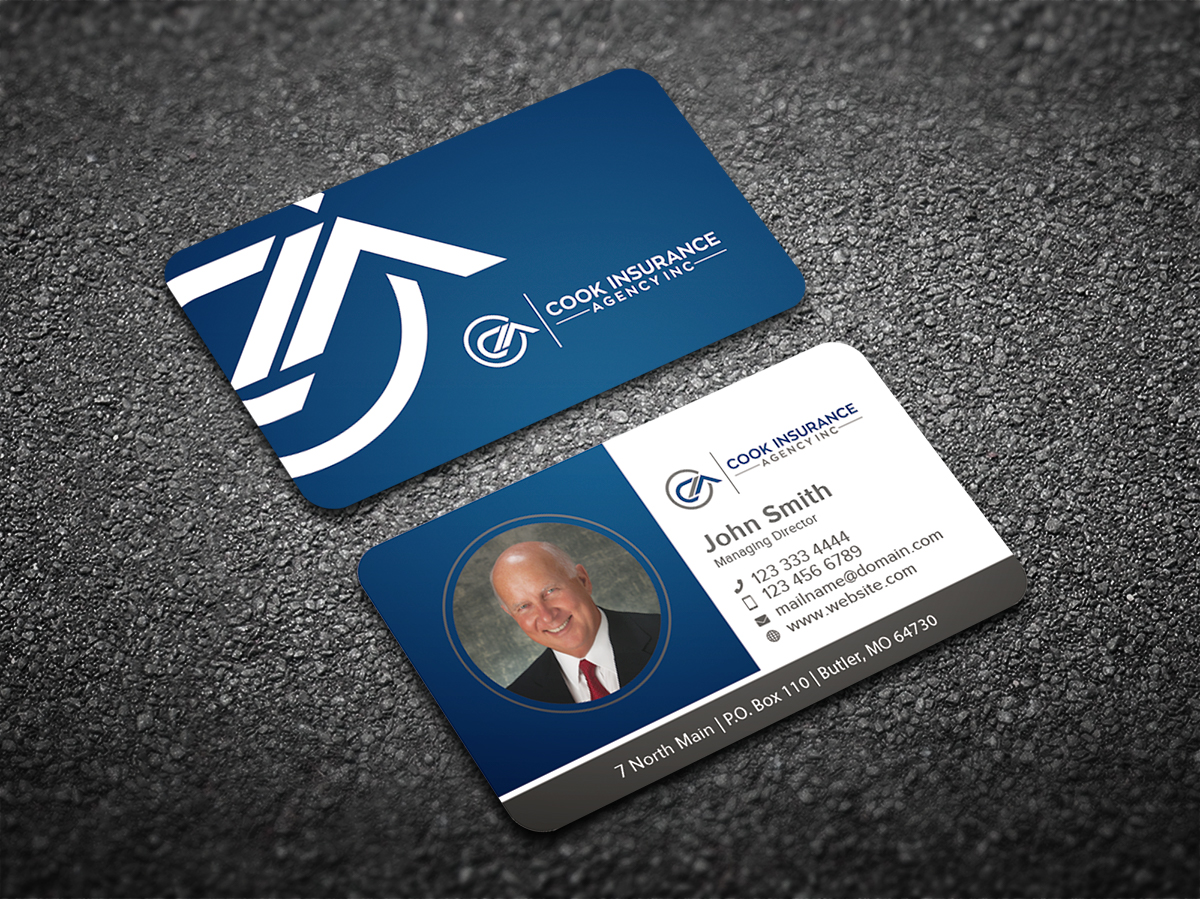 Diseño de Tarjeta de Presentación por lionx para Cook Insurance Agency | Diseño #21014791