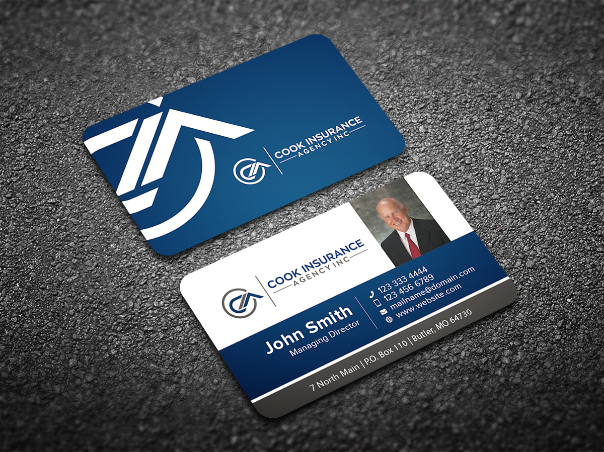 Diseño de Tarjeta de Presentación por lionx para Cook Insurance Agency | Diseño #21014792