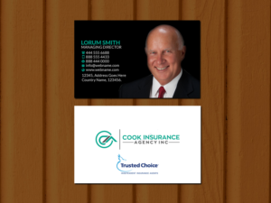 Business Card Design by Creations Box 2015 for Cook Insurance Agency | Design #21009595