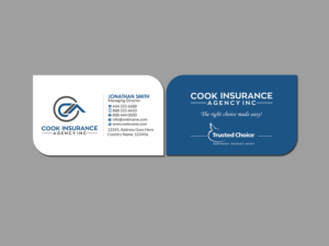Business Card Design by Creations Box 2015 for Cook Insurance Agency | Design: #21014847