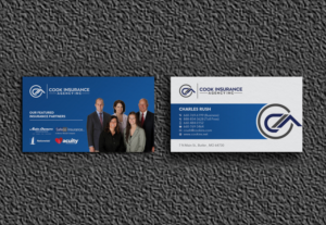 Business Card Design by OxonoArt for Cook Insurance Agency | Design: #21052596