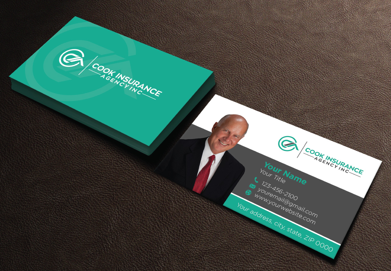 Diseño de Tarjeta de Presentación por LAXMI DESIGNHUB para Cook Insurance Agency | Diseño #21011077