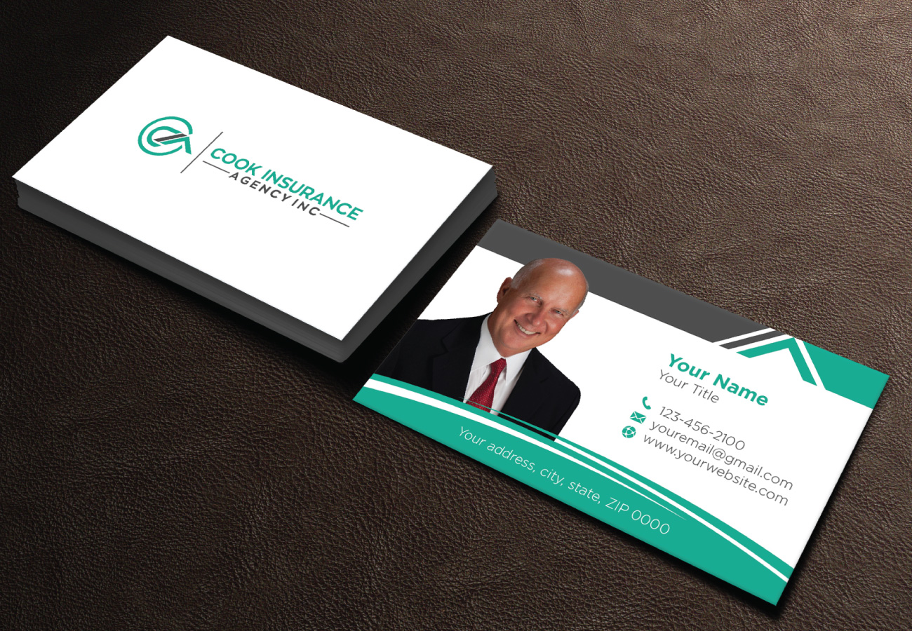 Business Card Design by LAXMI DESIGNHUB for Cook Insurance Agency | Design #21011079