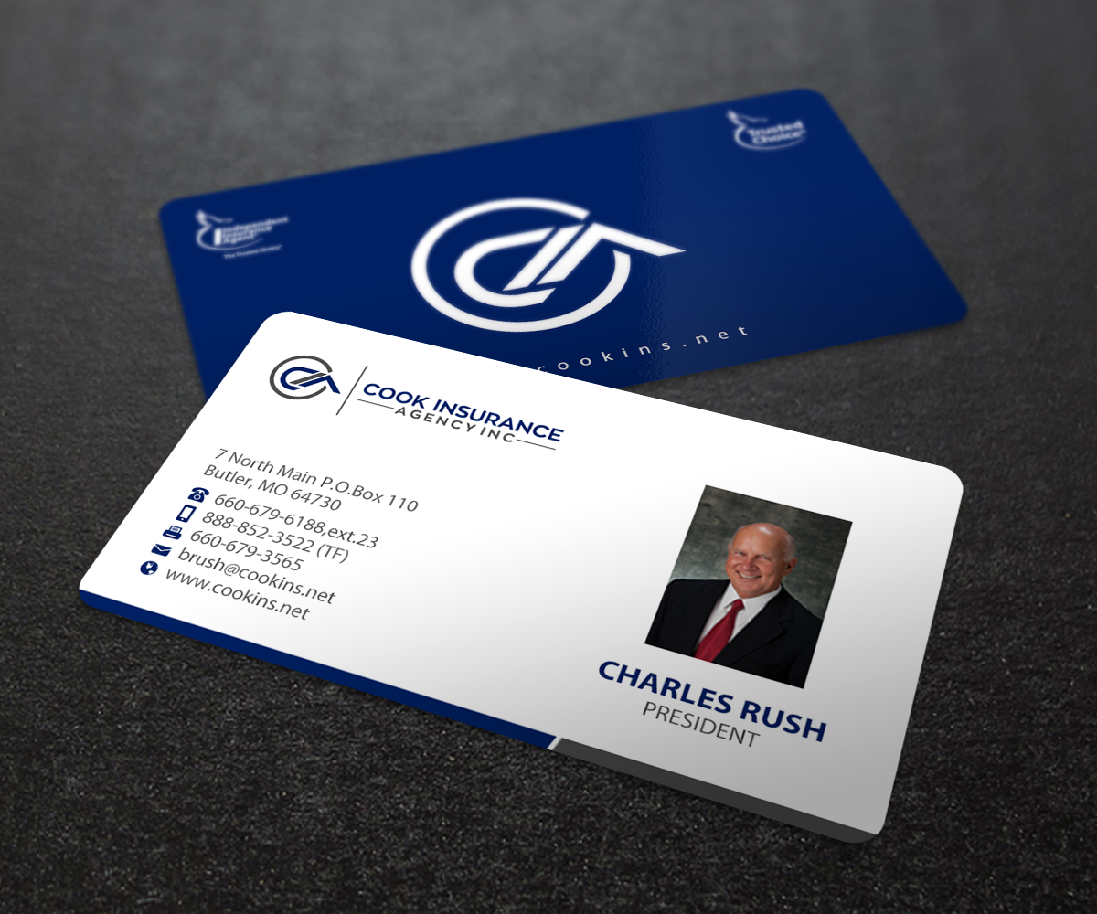 Business Card Design by Brand aid for Cook Insurance Agency | Design #21009651