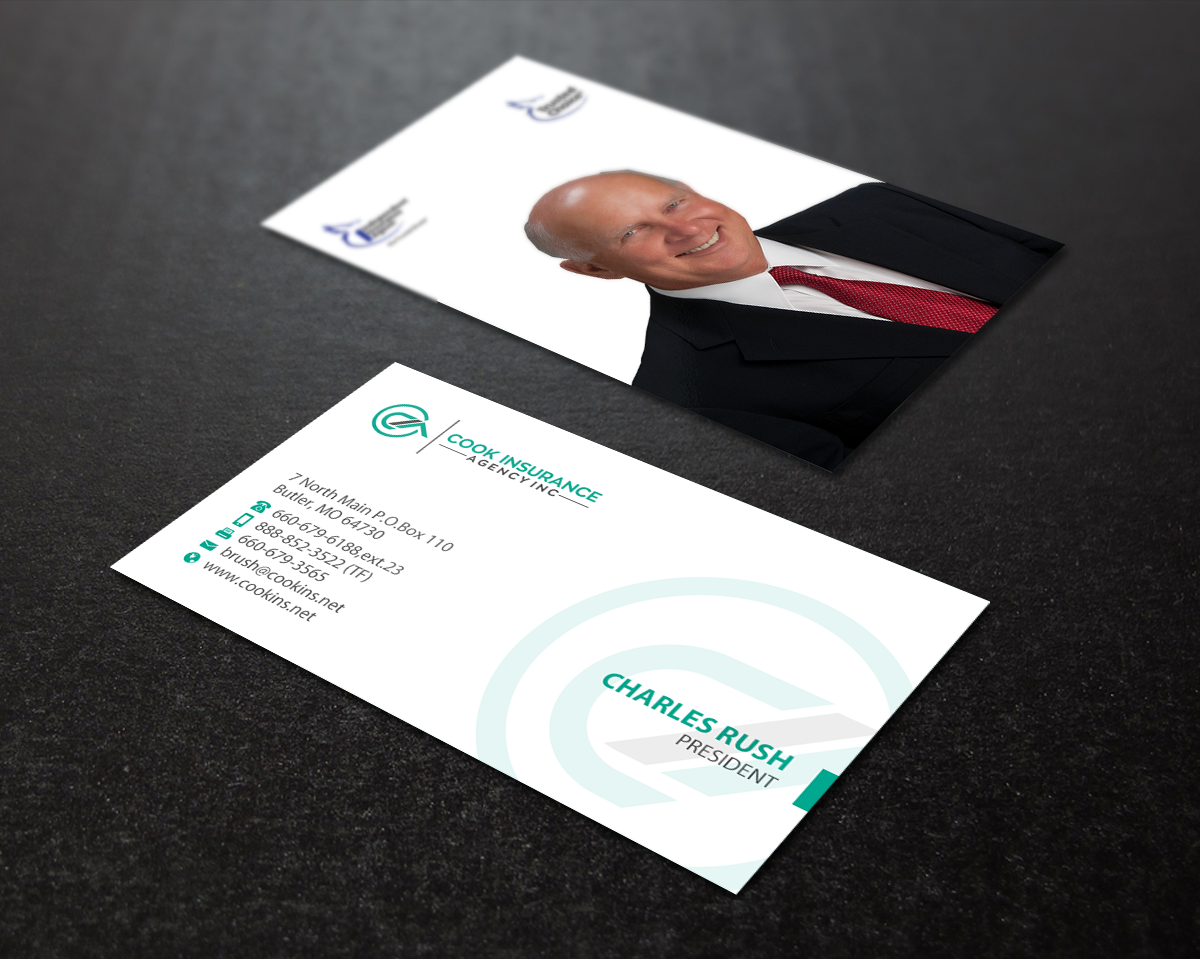 Business Card Design by Brand aid for Cook Insurance Agency | Design #21009662