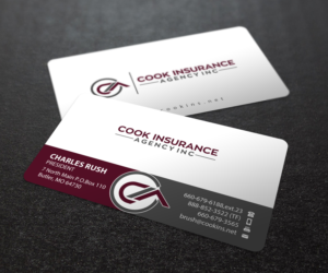 Business Card Design by Brand aid for Cook Insurance Agency | Design: #21011675