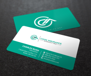 Business Card Design by Brand aid for Cook Insurance Agency | Design: #21011678