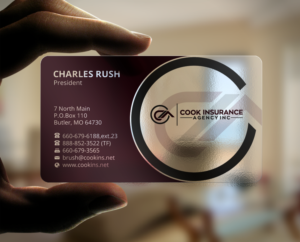 Business Card Design by Brand aid for Cook Insurance Agency | Design #21045500