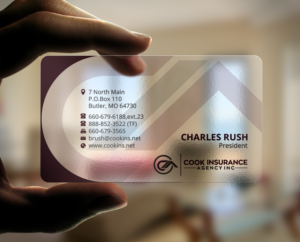 Business Card Design by Brand aid for Cook Insurance Agency | Design: #21045502