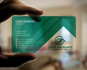 Business Card Design by Brand aid for Cook Insurance Agency | Design: #21045505
