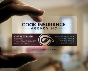 Business Card Design by Brand aid for Cook Insurance Agency | Design: #21045510