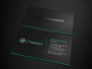 Diseño de Tarjeta de Presentación por Tripti Ranjan Gain para Cook Insurance Agency | Diseño: #21006829