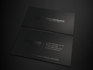 Diseño de Tarjeta de Presentación por Tripti Ranjan Gain para Cook Insurance Agency | Diseño: #21006830
