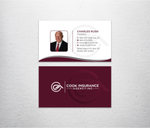 Business Card Design by Tripti Ranjan Gain for Cook Insurance Agency | Design: #21015868