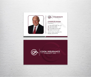 Diseño de Tarjeta de Presentación por Tripti Ranjan Gain para Cook Insurance Agency | Diseño: #21015916