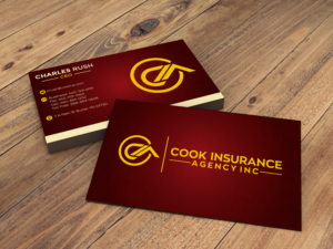 Business Card Design by Thanos Tok for Cook Insurance Agency | Design: #21057598