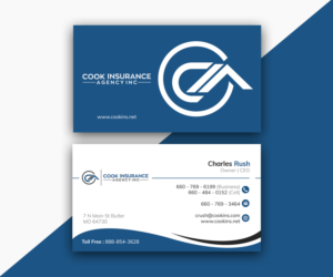 Business Card Design by Moumita_ for Cook Insurance Agency | Design: #21056492