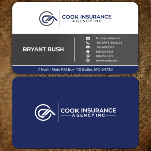 Business Card Design by Maxo-Biz for Cook Insurance Agency | Design: #21011478