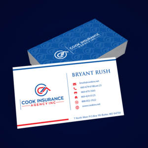 Business Card Design by Maxo-Biz for Cook Insurance Agency | Design: #21020178