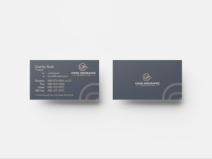 Business Card Design by Yaroslav S for Cook Insurance Agency | Design: #21011602