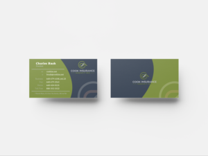 Business Card Design by Yaroslav S for Cook Insurance Agency | Design: #21011603