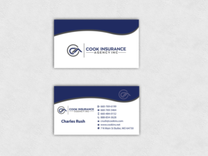 Business Card Design by pd graphic 2 for Cook Insurance Agency | Design: #21060489