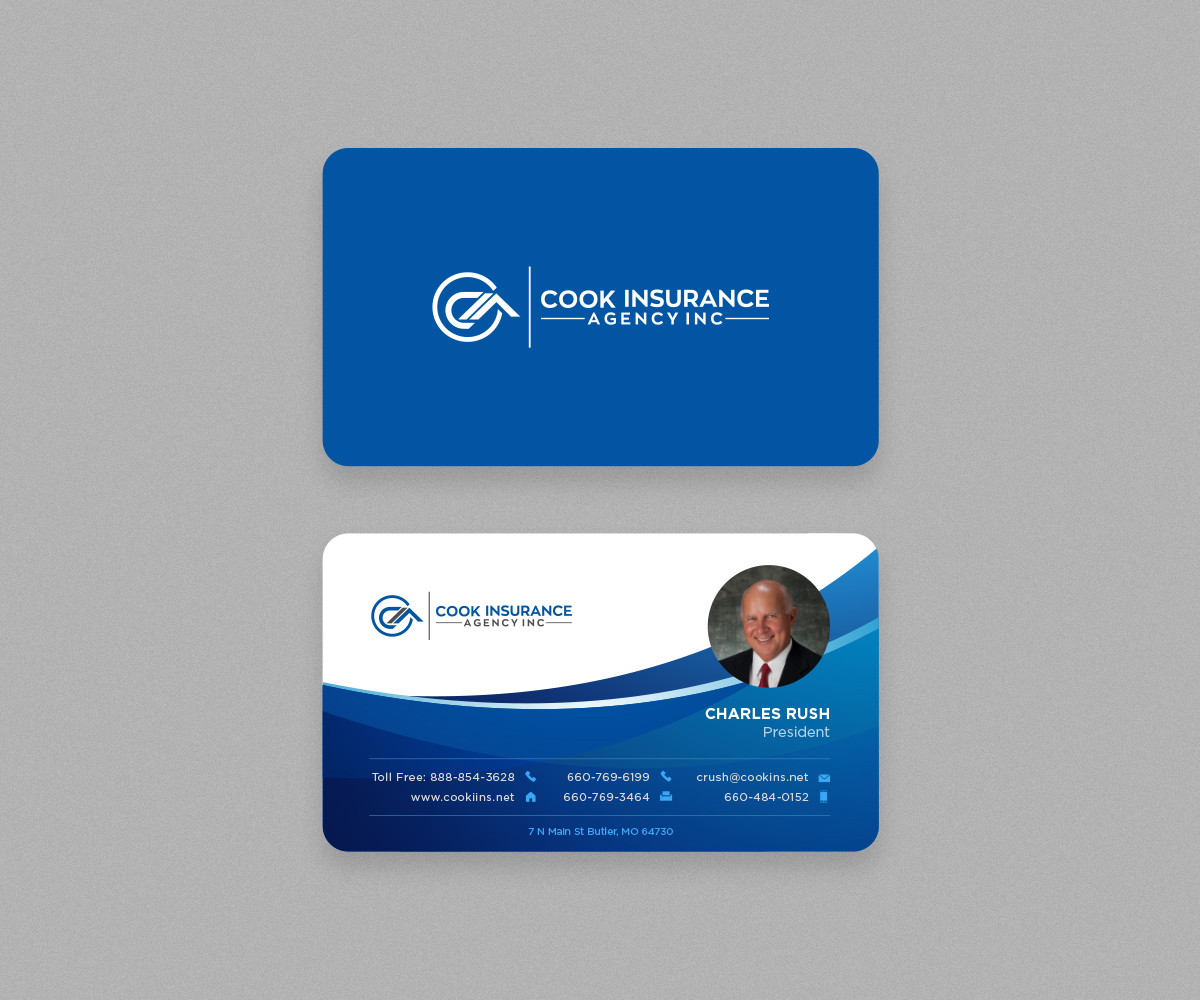 Business Card Design by Tharangafirst for Cook Insurance Agency | Design #21039690