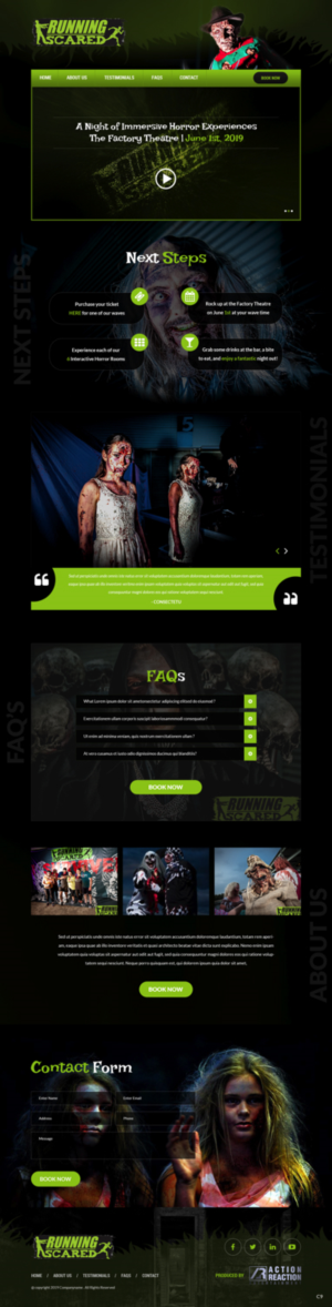 Web Design by pb for Action Reaction Entertainment | Design: #21011838