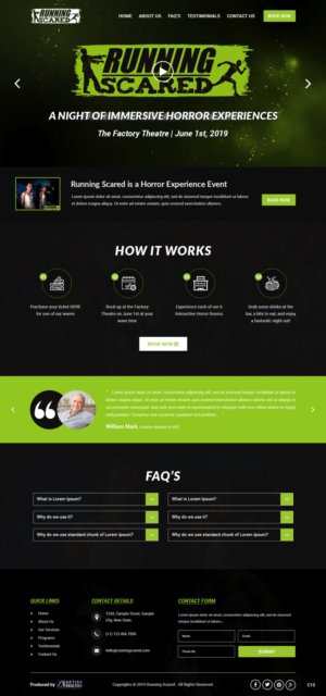 Web Design by pb for Action Reaction Entertainment | Design: #21011844