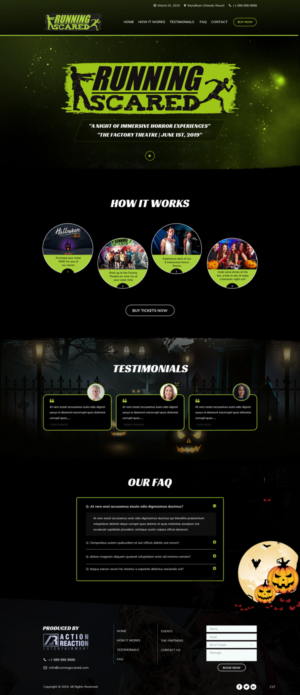 Web Design by pb for Action Reaction Entertainment | Design: #21011845