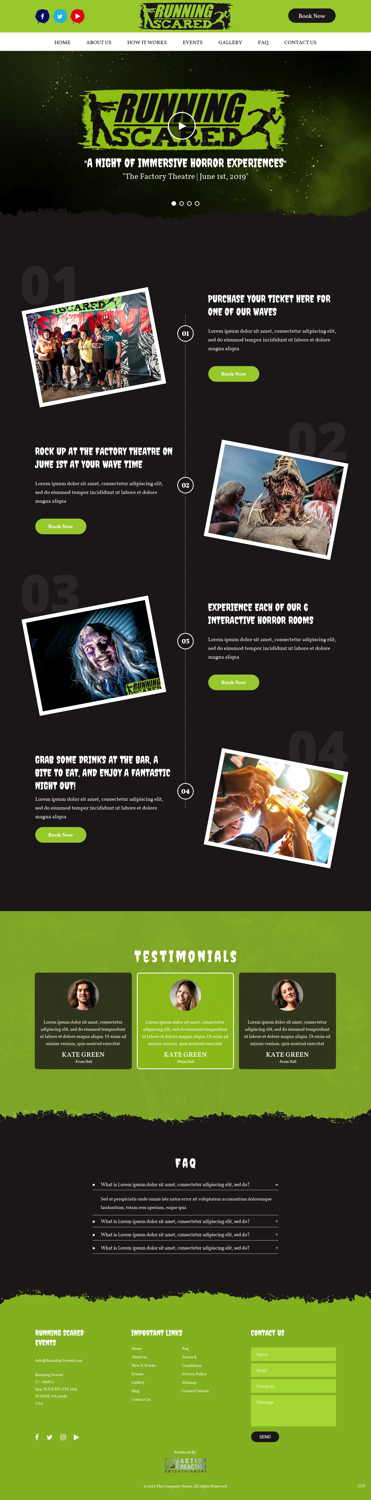 Web Design by pb for Action Reaction Entertainment | Design #21011846