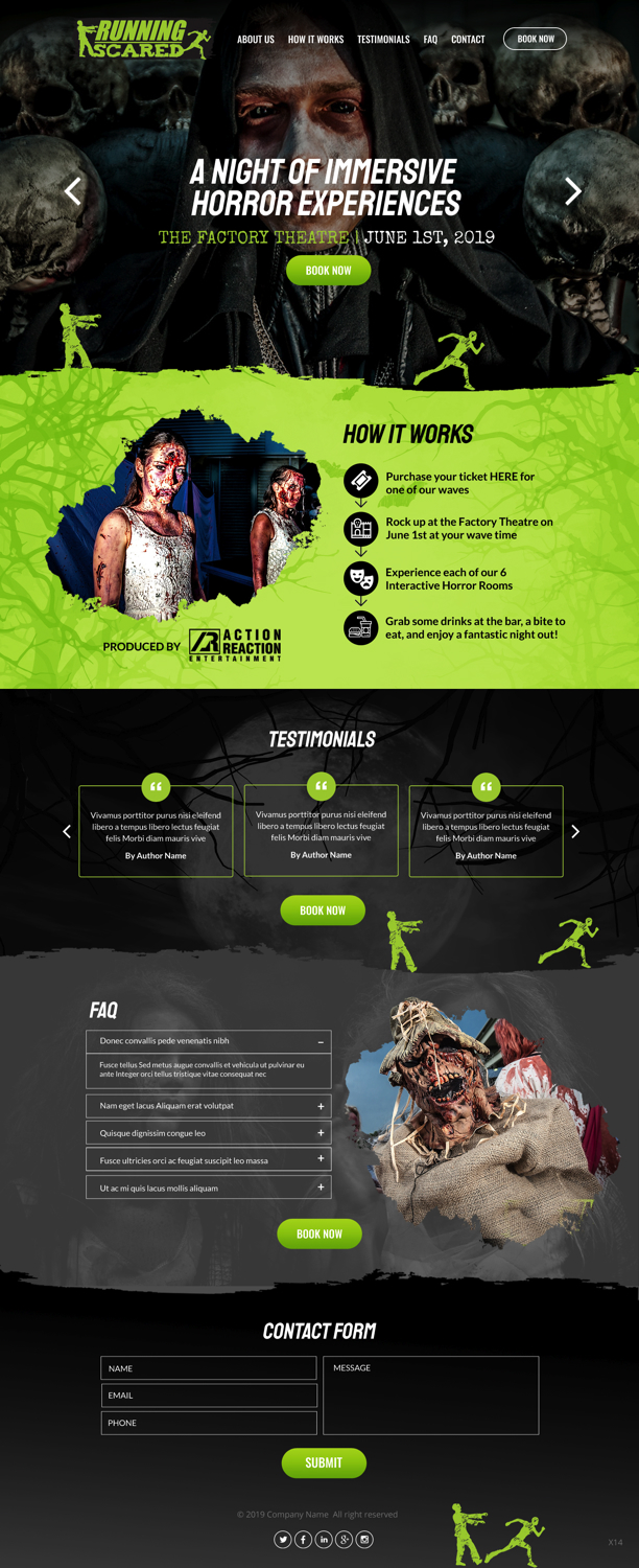 Web Design by pb for Action Reaction Entertainment | Design: #21011860